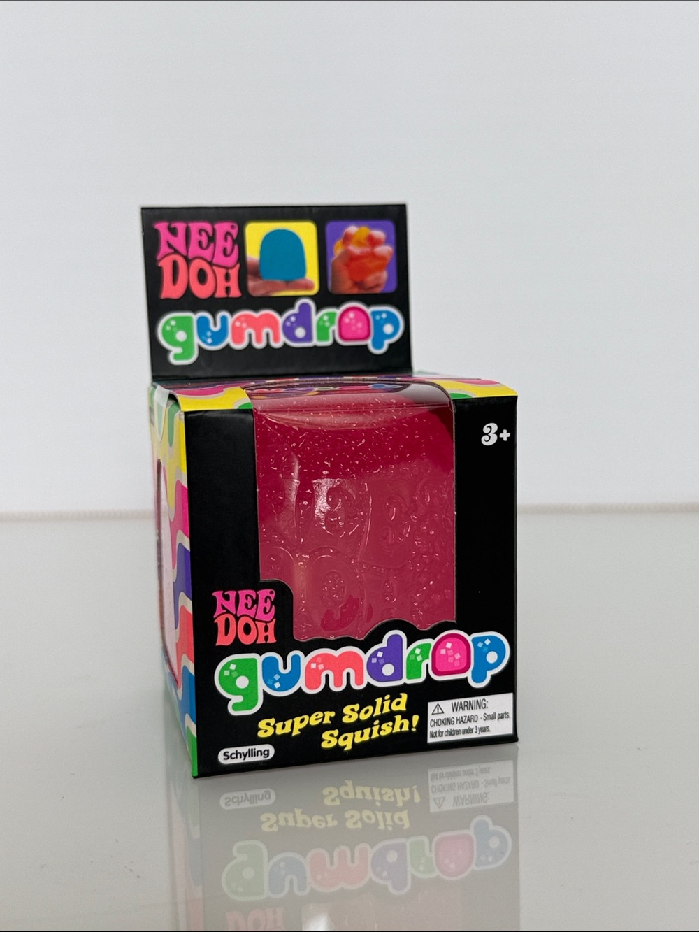 Needoh Gumdrop Super Solid Squish! - Pink